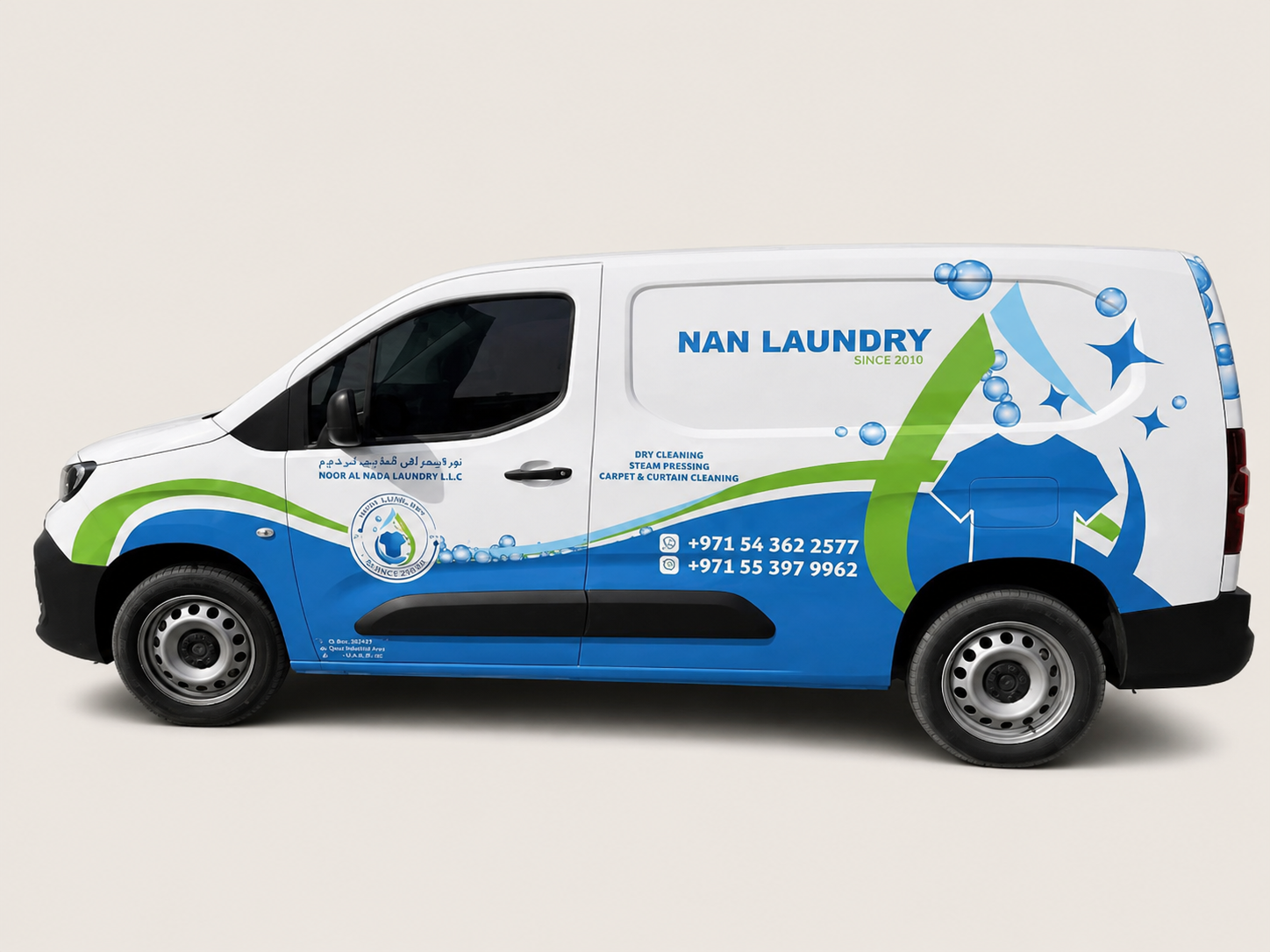 NAN Laundry Same Day Delivery Vehicle Dubai