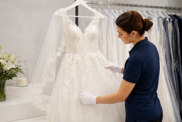 wedding dress cleaning in Dubai